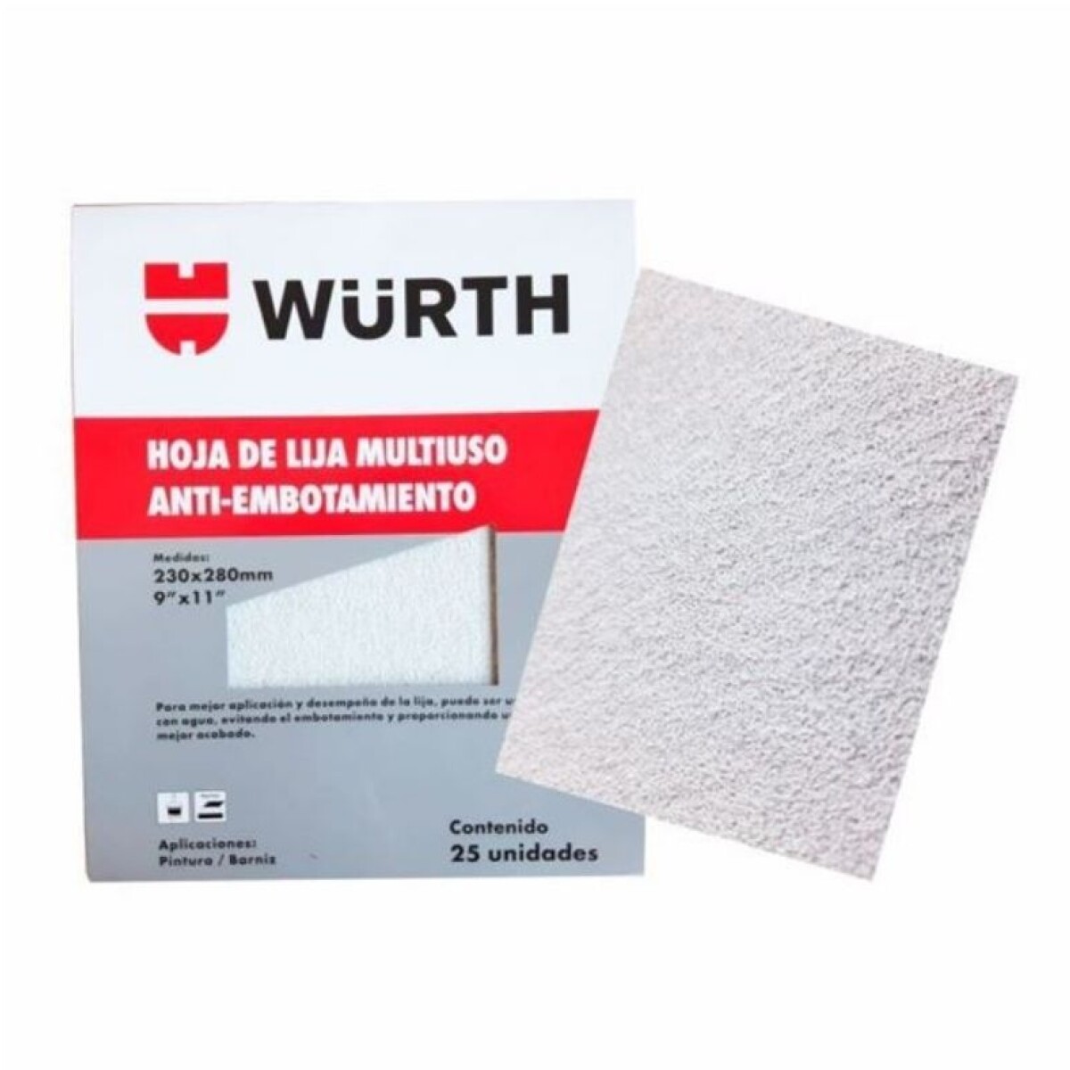 Lija antiempastante para yeso 80