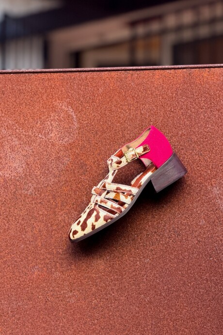 Sandalia Mallorquina Cowhide / Rojo
