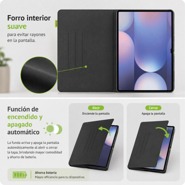 Estuche Protector Gecko Tablet Samsung S10 Plus ESTUCHE GECKO TABLET SAMSUNG S10+ NEGRO