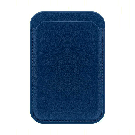 Tarjetero para Celular Tipo Billetera de Cuero Magnético MagSafe Blue