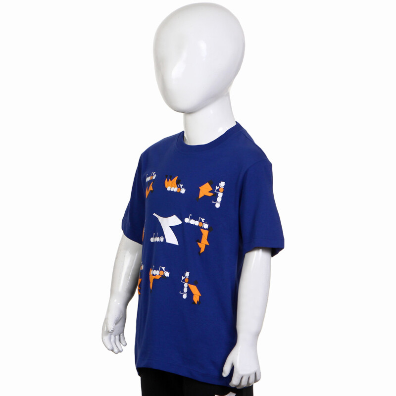 Diadora Junior Boy.t-shirt Ss Twister Azul