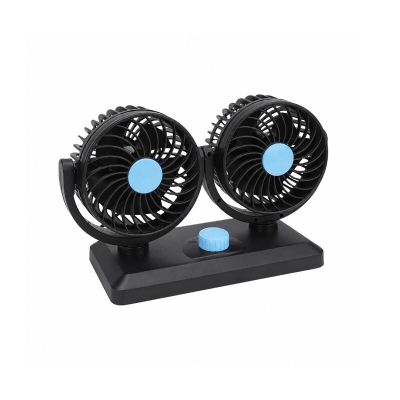 Ventilador doble para auto con USB Ventilador doble para auto con USB