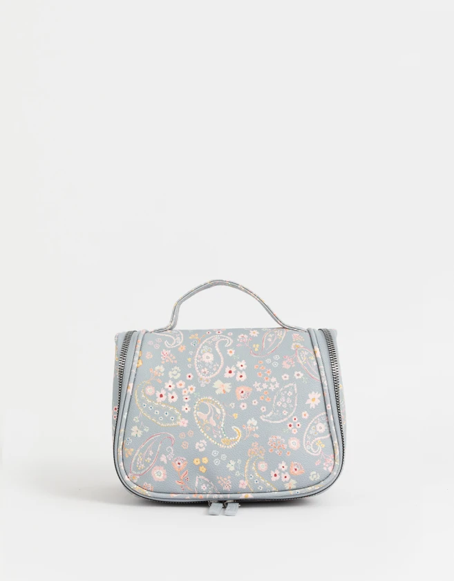 Porta Cosméticos Estampados Necessaires - Azul Celeste