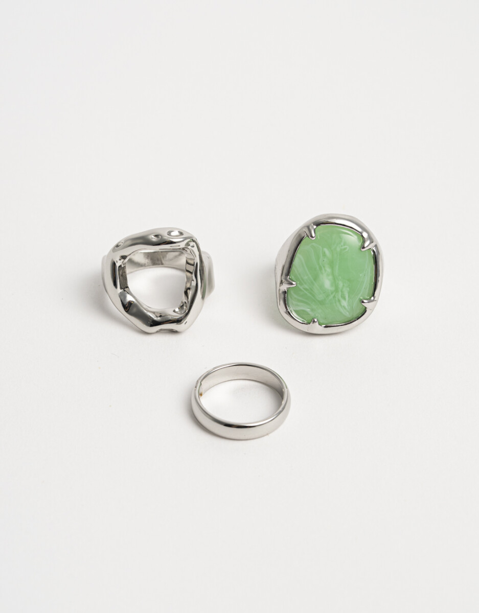 Anillos Set X3 De Metal 