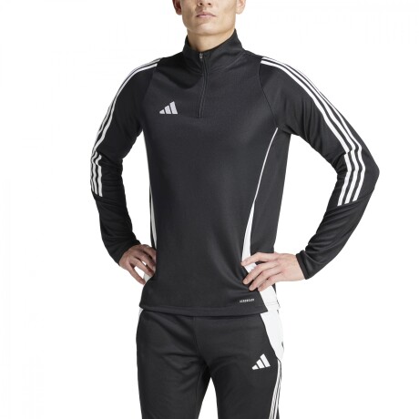 Buzo de Hombre Adidas Zip Tiro 24 Negro - Blanco