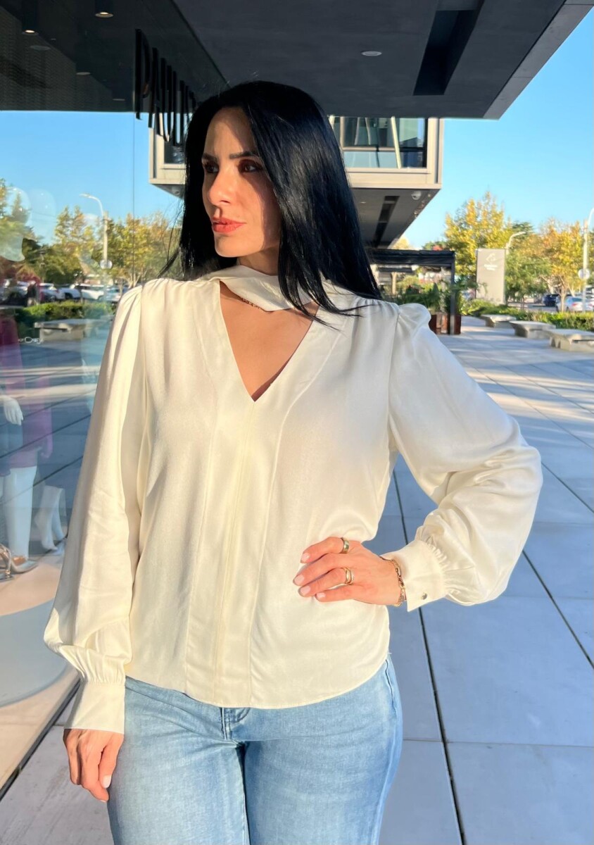 Blusa Lorena manga larga - Off White 