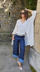 Máxi Camisa Diadema Blanco