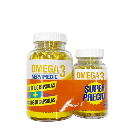 ¡OFERTA IMPERDIBLE! Omega 3 x 100 caps Servimedic ¡OFERTA IMPERDIBLE! Omega 3 x 100 caps Servimedic