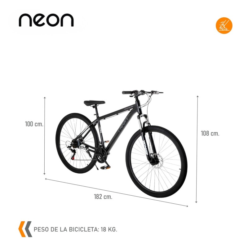 Bicicleta Montaña Bike Ruta R29 Freno Disco Acero Negro