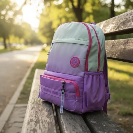 Mochila Trendy diseño Attitude Rosa