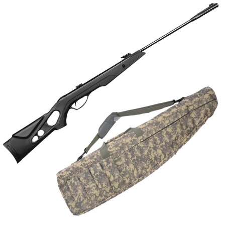 Combo rifle de resorte N-03 Calibre 6.35mm + funda Pixelado