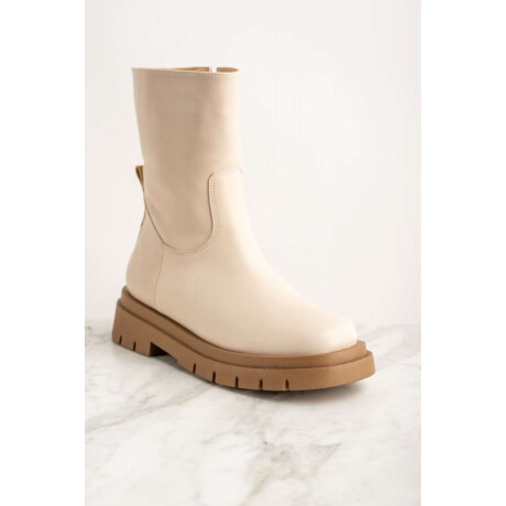 Bota Cuero Nácar