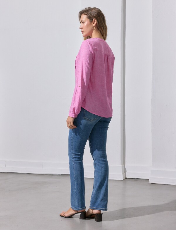 Blusa Lino ROSA