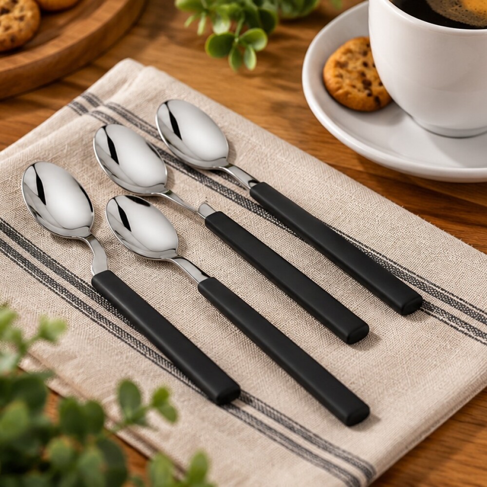 Primavera Rojo Set 4 cucharas cafe 60440/8 Primavera Rojo Set 4 cucharas cafe 60440/8