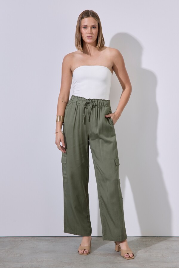 Pantalon Cargo OLIVA