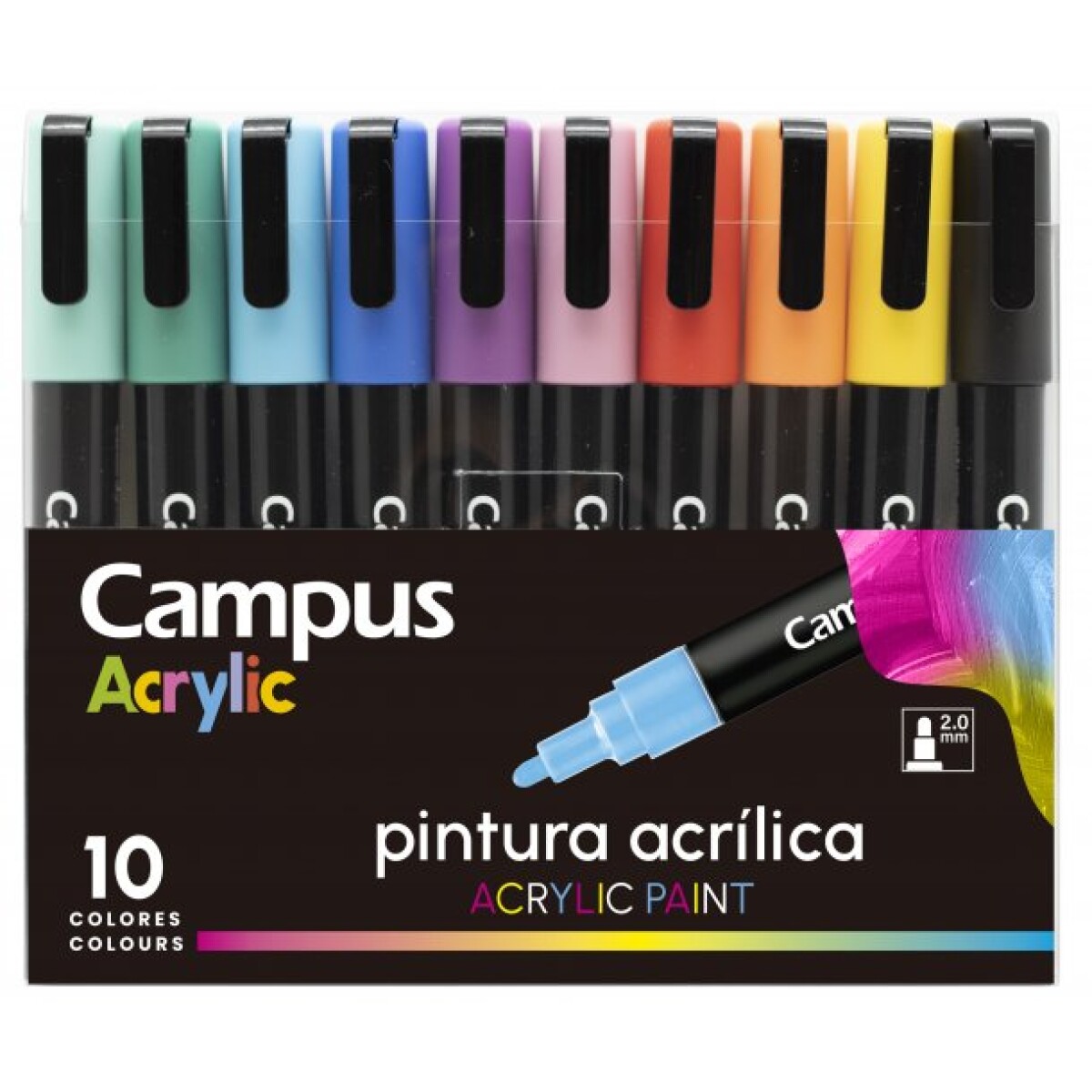 Marcador Campus Acrylic x 10 