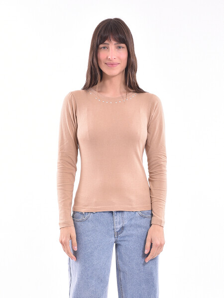REMERA EVITA TOSTADO