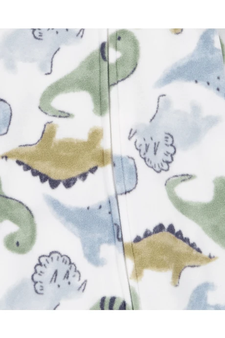 Pijama uno pieza de micropolar, con pie, diseño dinos Pijama uno pieza de micropolar, con pie, diseño dinos