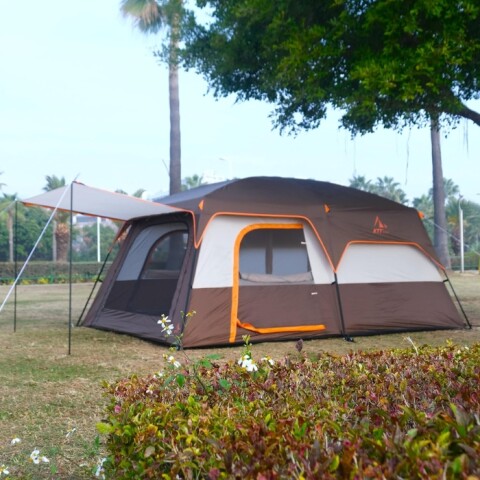 Carpa Estructural Tipo Cabaña 6-8 Personas Marron