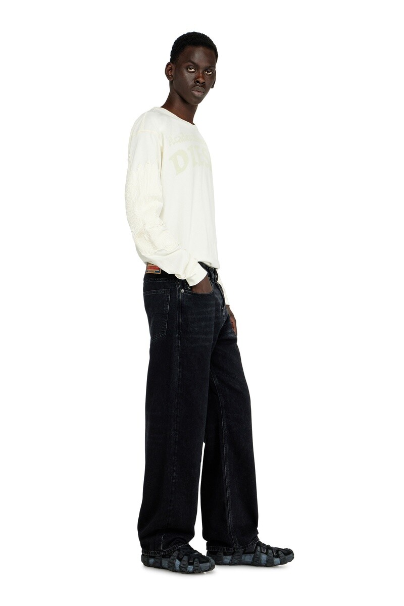Jean Para Hombre Relaxed - 2001 D-Macro Negro/gris Oscuro