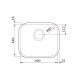 Pileta Acero Inox Simple 48X34X18Cm Con Valvula Canastilla Tramontina 000