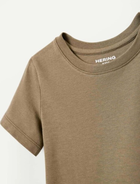 CAMISETA BÁSICA INFANTIL VERDE