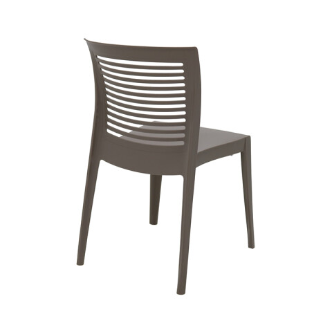 Silla apilable gamuza "VICTORIA" respaldo abierto -TRAMONTINA TD0645