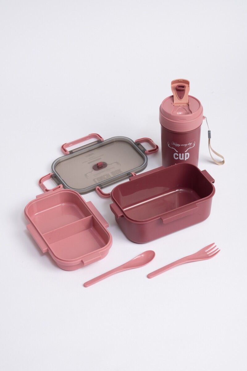 Set lunchera con vaso Bordo