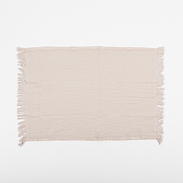 Individual 35x46 con Flecos Tusor Soft Natural