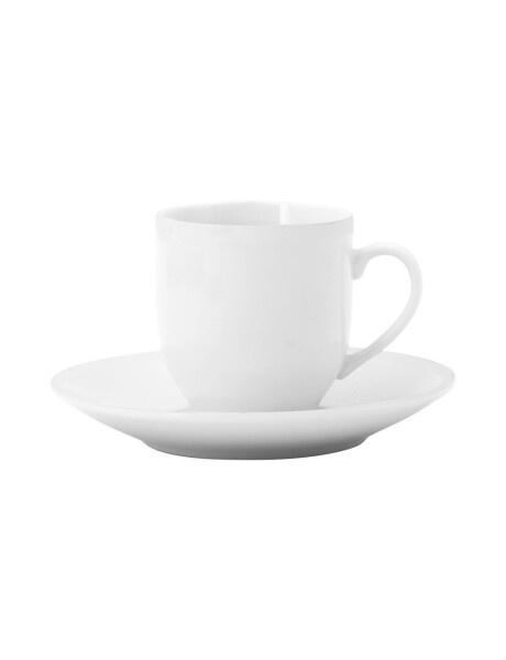TAZA DE CAFE 100ML C/PLATO MODERN PORCELANA BLANCO SELECTA TAZA DE CAFE 100ML C/PLATO MODERN PORCELANA BLANCO SELECTA