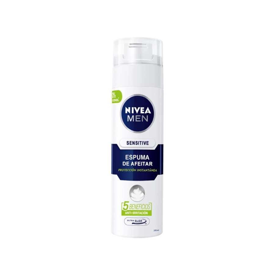 Espuma de Afeitar Sensitive – Nivea For Men Espuma de Afeitar Sensitive – Nivea For Men