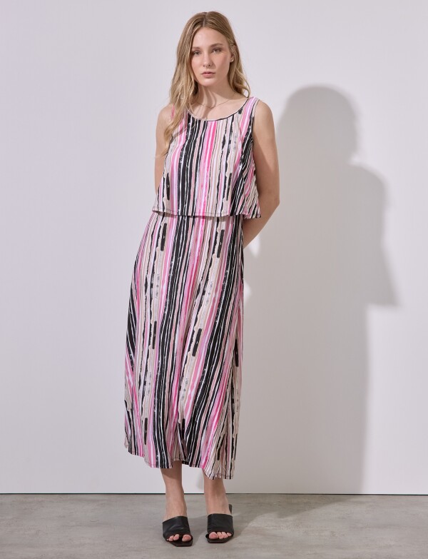 Vestido Maxi Print MULTI/ROSA