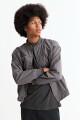 Campera bomber de nylon GRIS