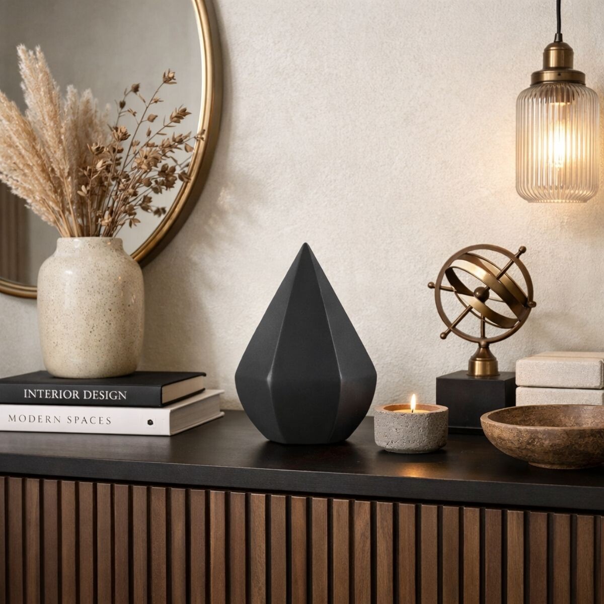 DECORACION GEOMETRIC VIASONO Negro 