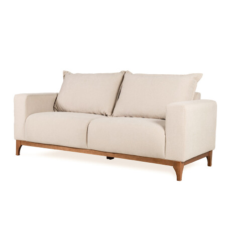 Sofá Oregon - Tela Microfibra - 3 cuerpos FX4-10 (Beige)