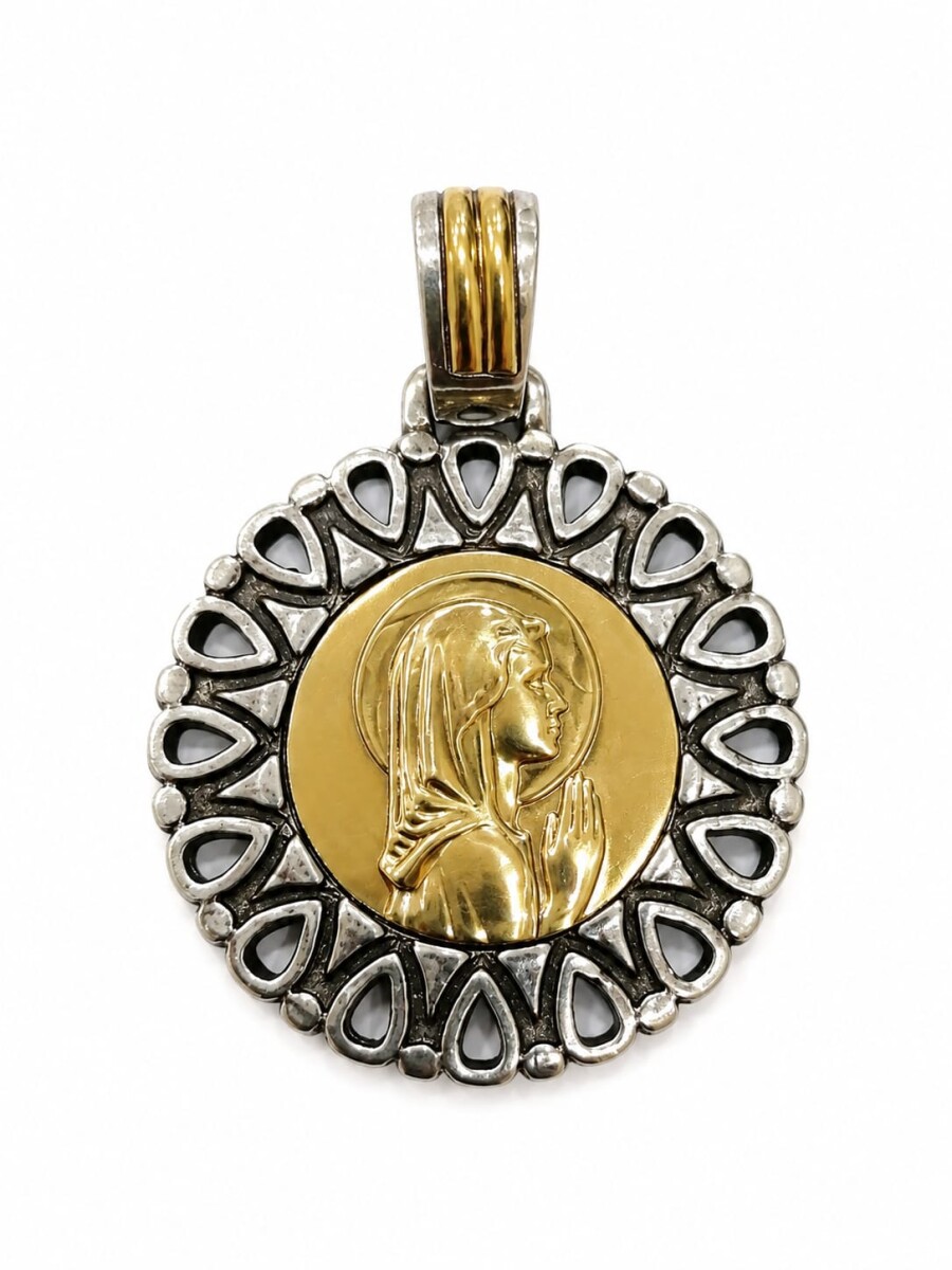 Medalla combinada Virgen niña 