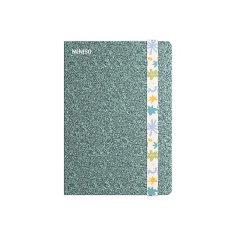 Cuaderno glitter A5 verde