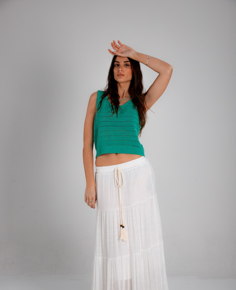 Pollera Isabella blanca