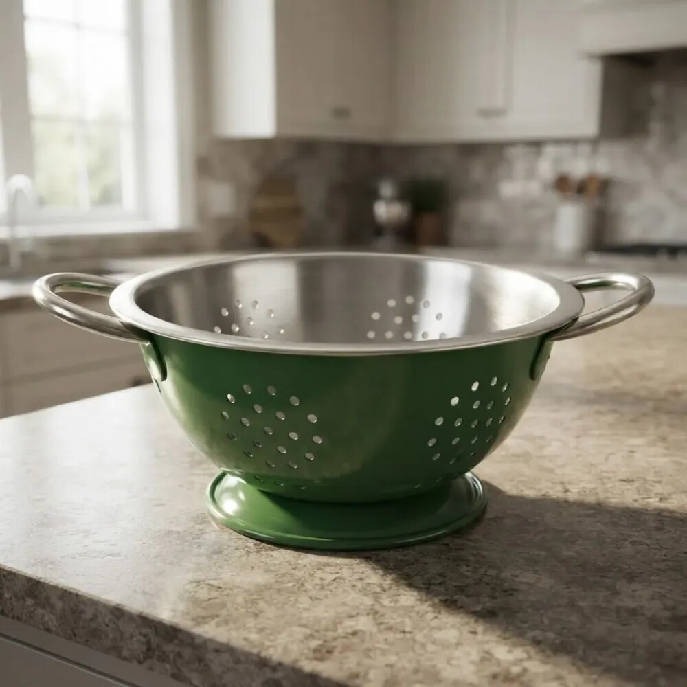 Colador acero inox 22 cms verde PRISMA Colador acero inox 22 cms verde PRISMA