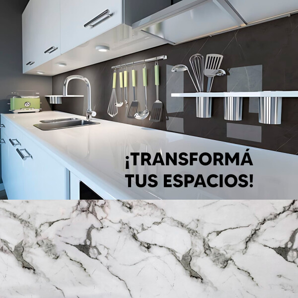 Revestimiento De Pared Placa Pvc Flexible 2.44 X 1.22mts GRIS