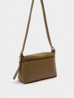 Bolso Bandolera Con Piel camel