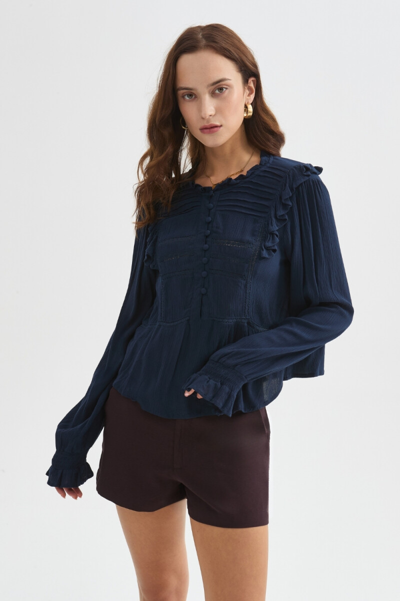 Blusa Narun - Azul Marino 