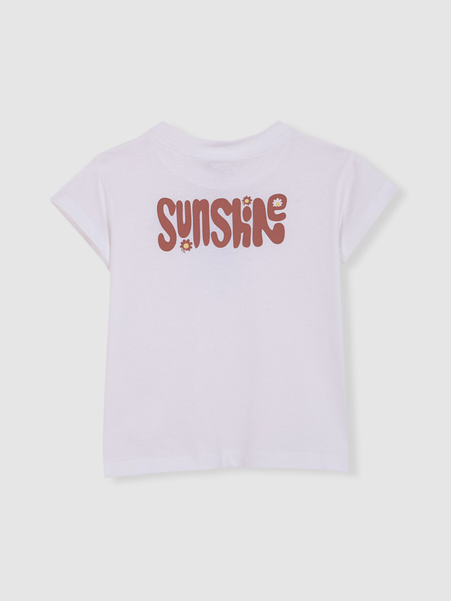Camiseta Print Camp Blanco