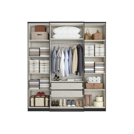 ROPERO 4P SPLENDORE NEGRO PLUS GLASS THB ROPERO 4P SPLENDORE NEGRO PLUS GLASS THB