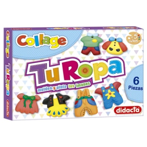 Juego de niños Tu ropa moldea y pinta tus imanes 6 piezas - Didacta Juego de niños Tu ropa moldea y pinta tus imanes 6 piezas - Didacta