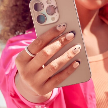 Uñas Postizas Impress Adhesivo Extra Gold Ring talle S