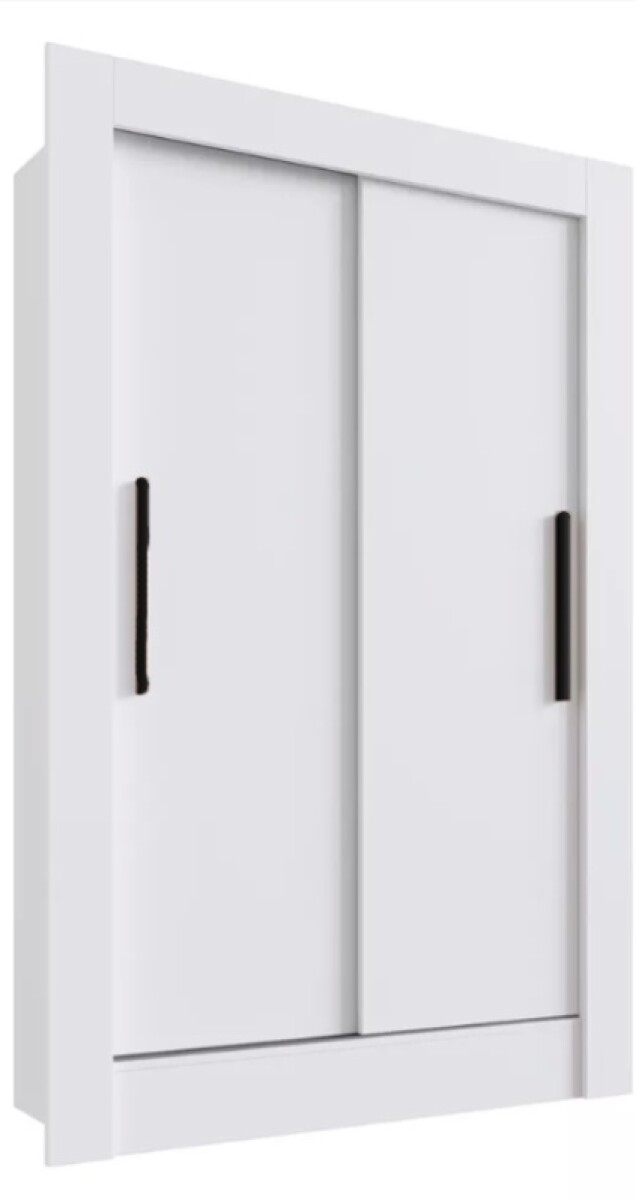 Ropero Placard 2 Puertas Corredizas Dormitorio - Blanco 