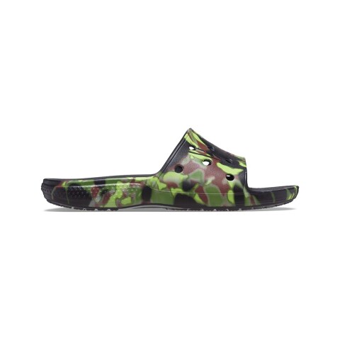 Classic Croc Spray Camo Slide - Unisex Black