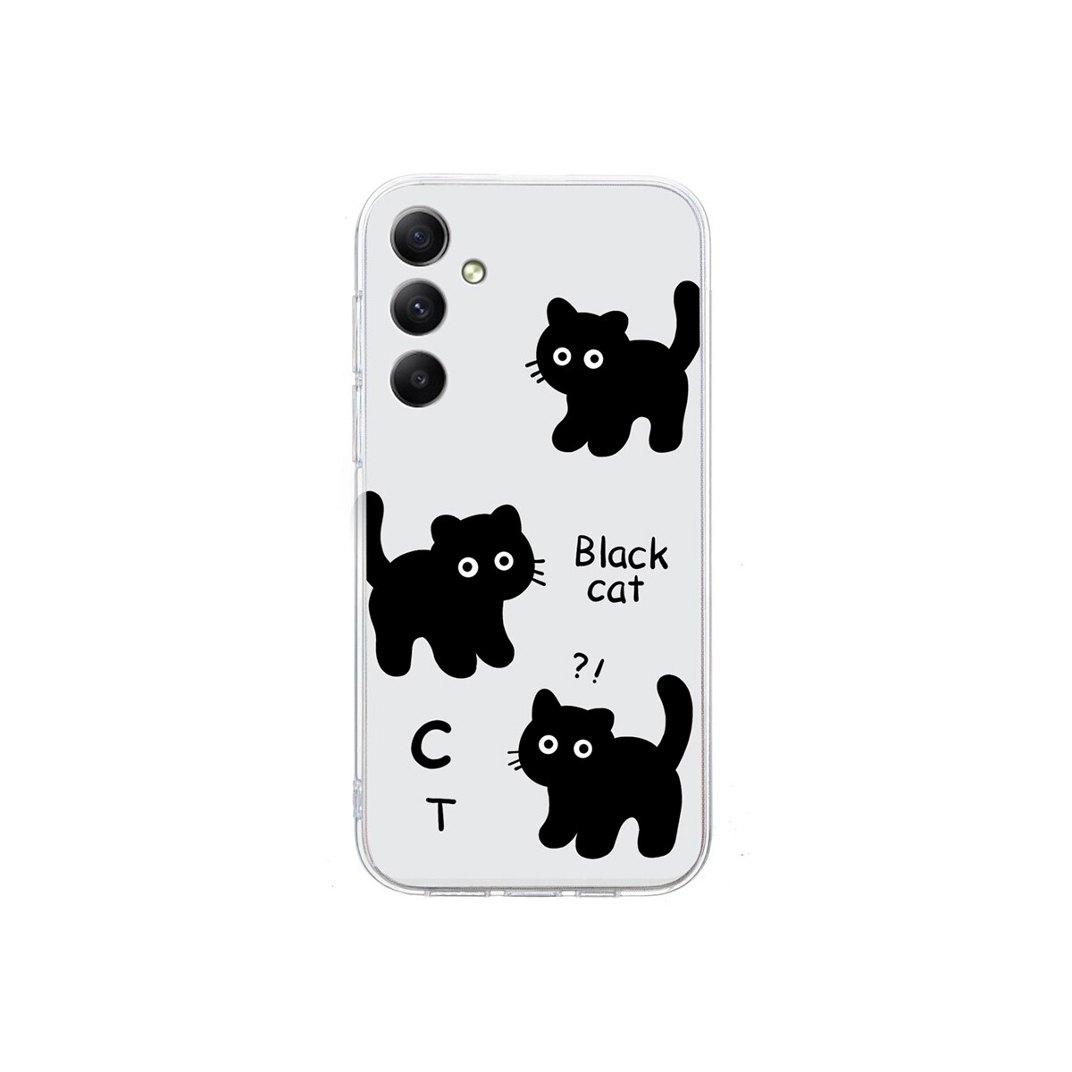 Protector para Samsung Galaxy A06 transparente diseño gatos 