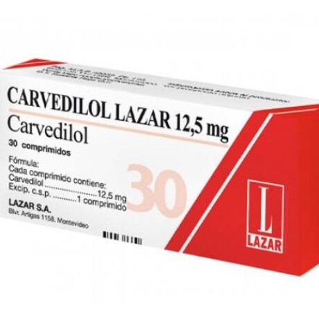 Carvedilol Lazar 12.5mg 30 Comprimidos Carvedilol Lazar 12.5mg 30 Comprimidos